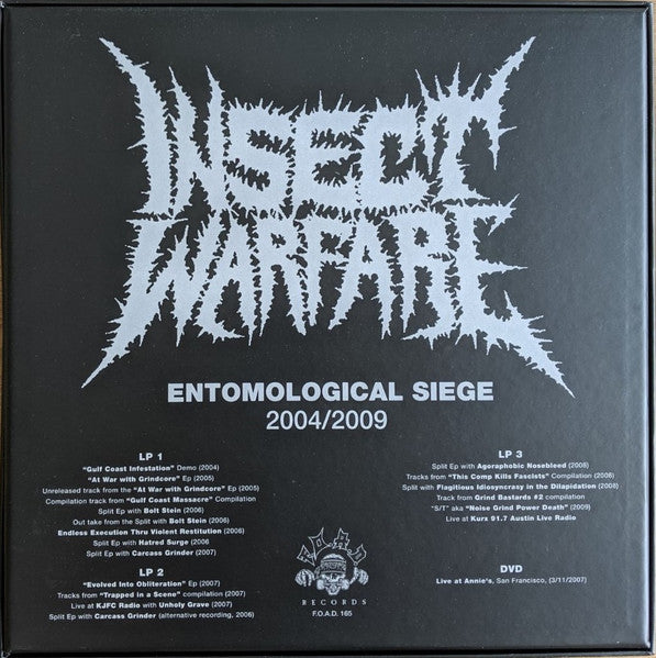 Insect Warfare ‎– Entomological Siege 2004/2009 3LP boxset