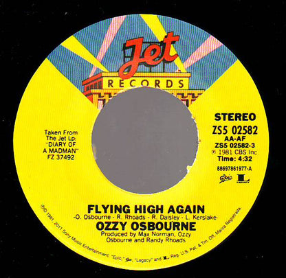 Ozzy Osbourne Flying High Again 7"